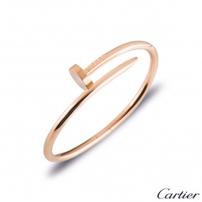 Cartier Rose Gold Plain Juste Un Clou Bracelet Size 18 B6048118 Cartier Rose Gold Plain Juste Un Clou Bracelet Size 18 B6048118